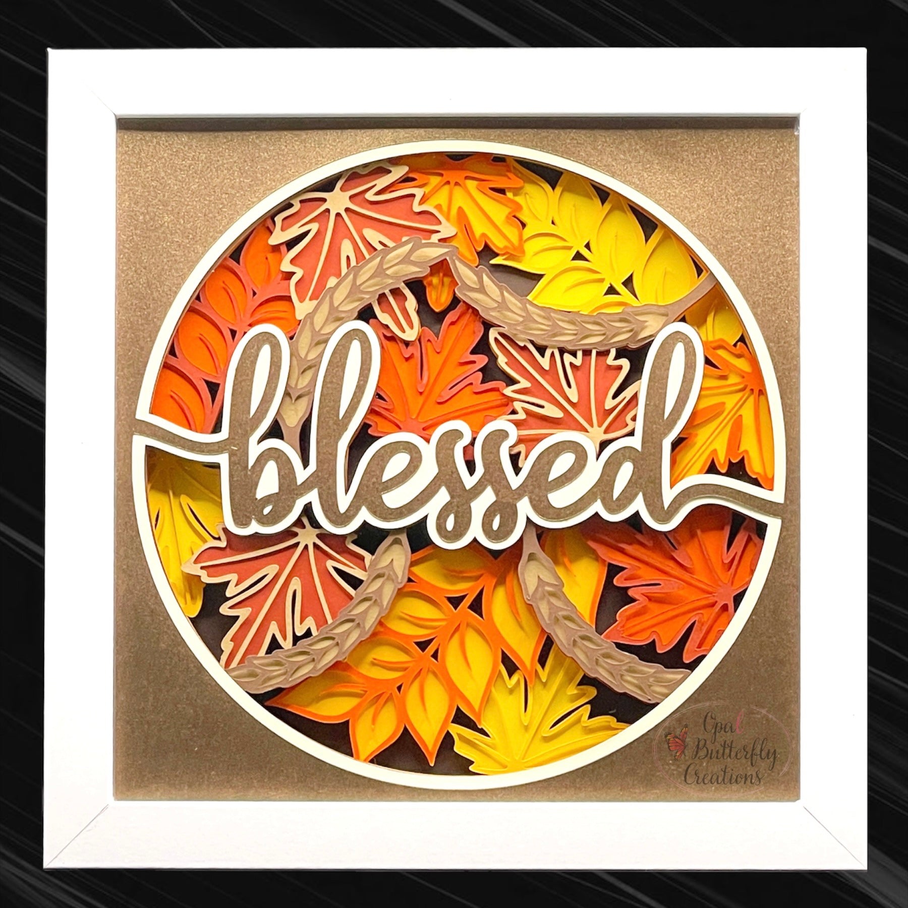 Blessed Fall 12x12 Frame 