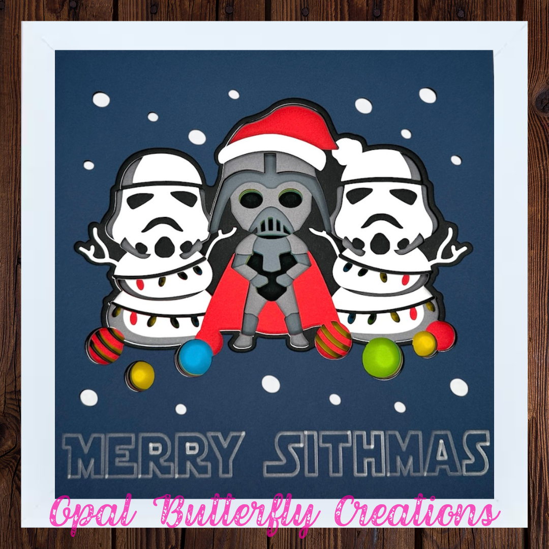 Merry Sithmas 3D Layered Shadow Box