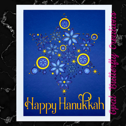 Happy Hanukkah 3D Layered Shadow Box