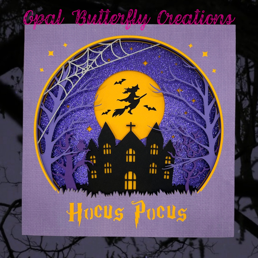 Hocus Pocus 3D Layered Shadow Box