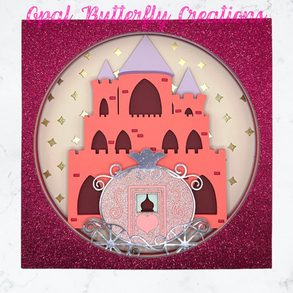 Princess Castle 3D Layered Shadow Box