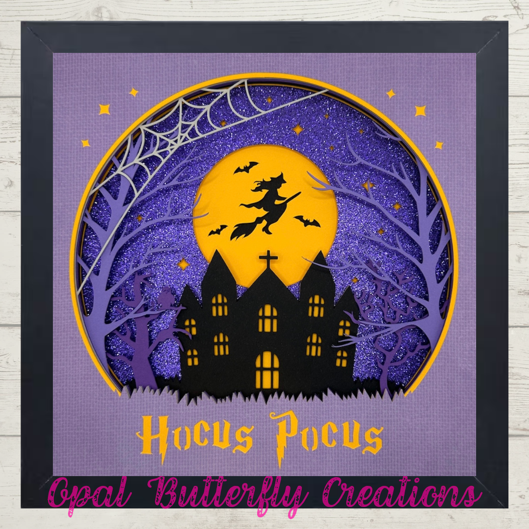 Hocus Pocus 3D Layered Shadow Box