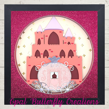 Princess Castle 3D Layered Shadow Box