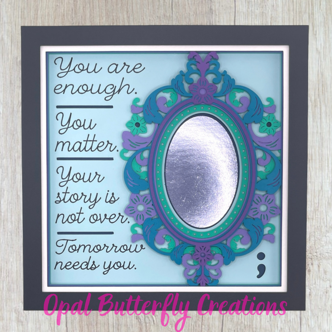 You Matter Suicide Awareness 3D Layered Shadow Box