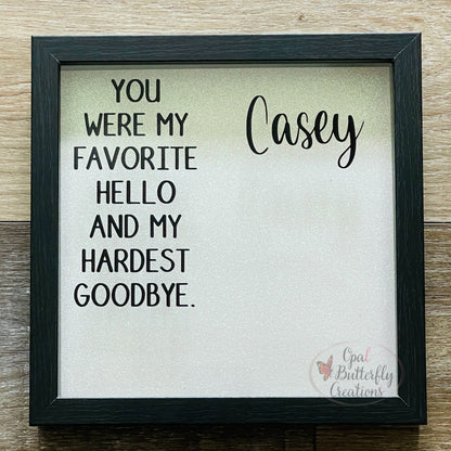 Pet Memorial Shadow Box