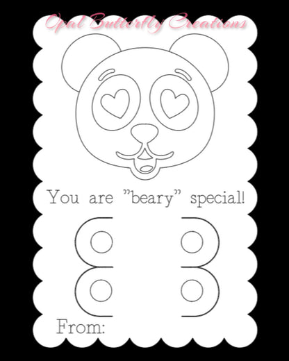 Valentine Coloring Cards