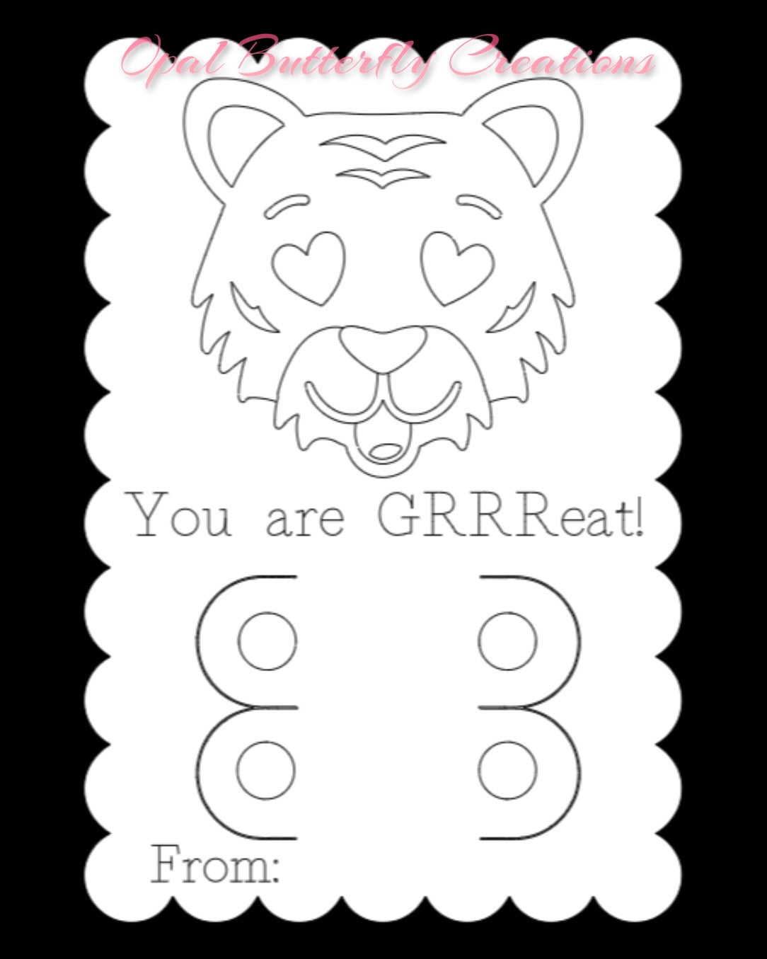 Valentine Coloring Cards