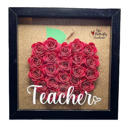 Apple Flower Shadow Box