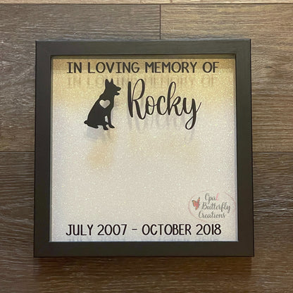 Pet Memorial Shadow Box