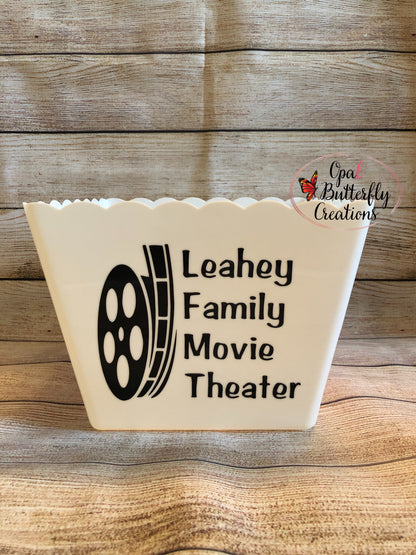 Large Popcorn Tub - Personalized