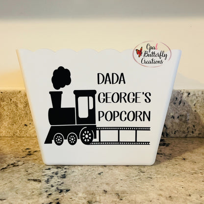 Large Popcorn Tub - Personalized