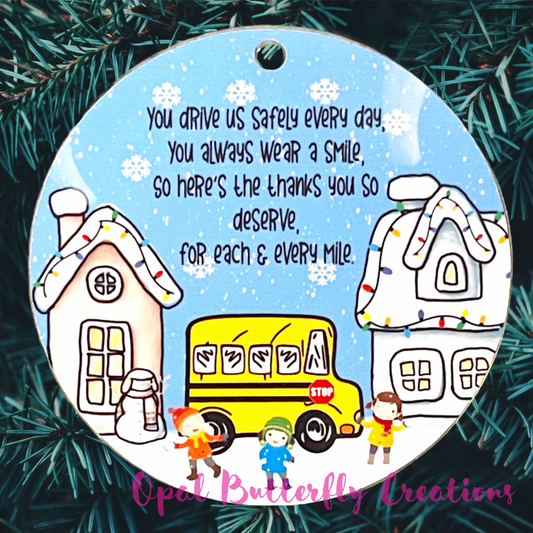 School Bus Driver Ornament