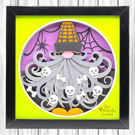 Halloween Gnome 3D Layered Shadow Box